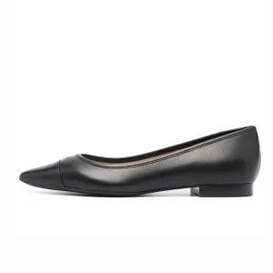 Women Pointed Toe Black Flat Shoes Casual Flats for Ladies Elegant Classic Flat Pumps