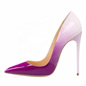 Women Pump Shoes Gradient Color Classic Style Custom Color Point Toe High Heels Women Dress Shoes 5 Inch Heel Shoes