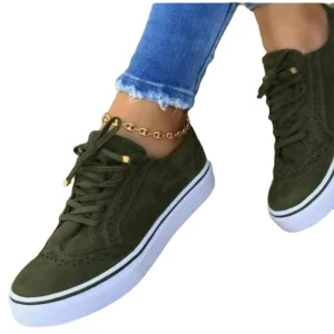 Women Shoes Fashion Casual Ladies Woman Lace-Up Mesh Breathable Female Lace-Up White