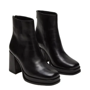 Women Shoes Fashion Ladies High Chunky Heel Boots Black Ankle Boots Double Platform Boots