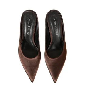 Women Shoes French Retro Pointed Toe Stiletto Sandals Slip on Anti slip Elegant Footwear for Office Dresses All Seasons