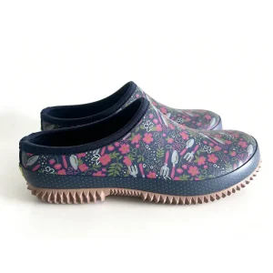 Women Slip On Waterproof Garden Clogs Floral Gardening Tools Print Rubber Mud Shoes Non Slip Comfort Outdoor Working Rain Shoes