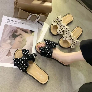 Women Slippers Summer Sandals Casual Flat Shoes Female Bowknot Casual Summer Shoes for Women Flip Flop Flats Chaussure Femme
