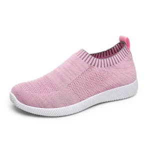 Women Sneakers Lightweight Sport Shoes Slip On Flats Walking Shoes