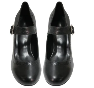 Women Spring Pointed High Heels Thick Block Heel Strap Single Shoes Work Business Party Dress Heeled Shoes