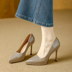 Women Wedding Shoes Closed Toe Light Elegant Thin High Heel Dress Shoes Ladies Pumps Heeled Sandals