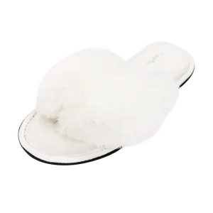 Women s Fuzzy Slippers Breathable Cozy Open Toe Slip on Cross Soft Moryfoam Slipper Fashionable Super Soft Flip Flops