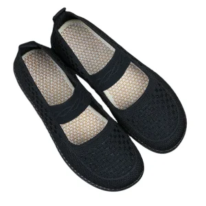 Women’s 3338 Foldable Dress Flats Breathable Casual Sneakers with Leather Lining and EVA Insole Slip On Flat Shoes for Ladies