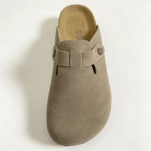 Women’s Adjustable Suede Arch Support Cork Buckle Mules Sandals Clogs Slippers