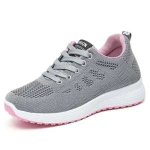 Women’s All Seasons Sporty Walking Fashion Sneakers Soft Casual Shoes PVC Outsole