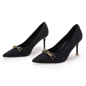 Women’s Animal Skin Office Dress Pumps Pointed Toe Shoes