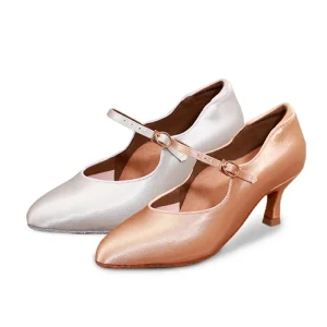 Women’s Ankle Strap Heels Character Shoes Wedding Ballroom Latin Dance Pumps
