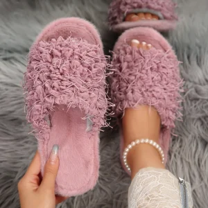Women’s Anti-slip Slippers for Autumn and Winter Home Use