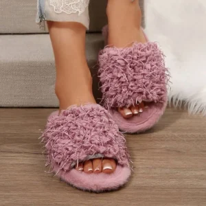 Women’s Anti-slip Slippers for Autumn and Winter Home Use