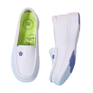 Women’s Autumn Genuine Leather Safety Shoes Custom-Made White Medical Work Nurses’ Soft-Soled Comfort Breathable Anti-Slip Ekai