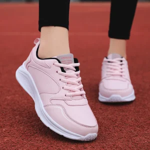 Women’s Autumn Lace-up Sneakers Comfortable Fashionable Casual Walking Shoes Lightweight
