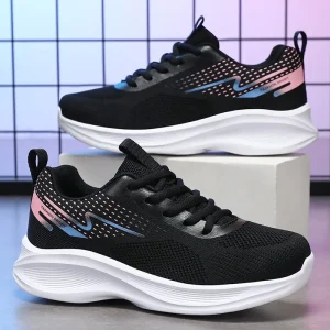 Women’s Autumn Running Shoes Factory Direct Cross Border with Soft Bottom Comfortable Breathable Mesh Upper and EVA Midsole