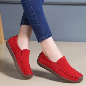 Women’s Autumn Slip On Loafers Casual Outdoor Shoes Plus Size Flat Comfortable Lightweight Design Provide ODM