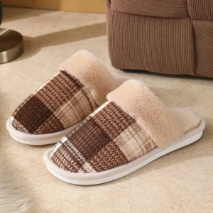 Women’s Autumn Winter Snow Boots with Fur Breathable Warm Closed Toe TPR Outsole