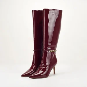 Women’s Autumn and Winter Long Boots European and American Plus Size Motorcycle Boots