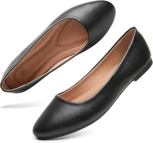 Women’s Ballet Flat Shoes Comfortable Office Flats for Women Daily Work Slip-On Casual Flat Shoes for Ladies