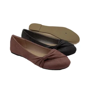 Women’s Ballet Flats Elegant Round Toe Slip On Shoes with Bow Suitable for Casual Work and Business Occasions