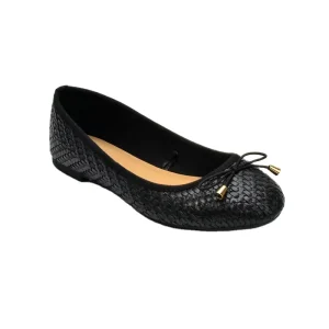 Women’s Ballet Flats Slip On Lightweight Soft PU Leather Flat Bottom Scoop Toe Low Heel Bean Shoes