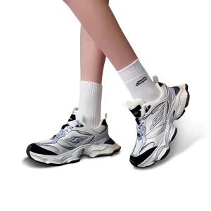 Women’s Basketball Style Walking Shoes Casual Sports Running Sneakers Cushioning Rubber Sole Height Increasing