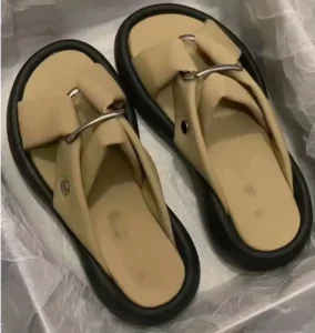 Women’s Beach Outdoor Fashion Versatile Summer Large Thick Sole Sandals Slippers Thick Heel Sandals