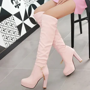 Women’s Boots Autumn and Winter High Heel Boots Plus Size 40/43