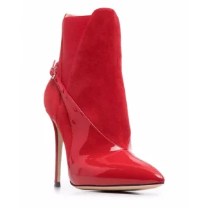 Women’s Boots with Pointed Toes Slim High Heels and A Single Kick Short Boots in Solid Color Fashionable and Plus Size