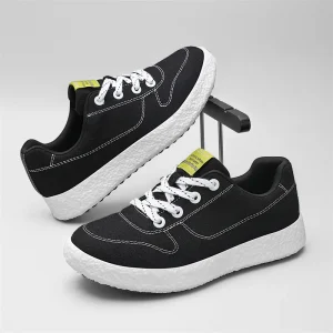 Women’s Breathable Canvas Sneakers Comfortable Lightweight Casual Shoes for Walking Chunky Sneakers
