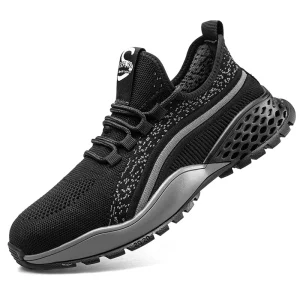 Women’s Breathable Canvas Steel Toe Work Shoes Winter Safety Work Shoes for Autumn