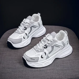 Women’s Breathable Casual Sports Shoes Running Comfortable Anti-Slippery Shoes New Fashion Walking Style Sneakers