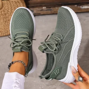 Women’s Breathable Mesh Sneakers Lightweight Slip on Design Anti Sweat Durable All Seasons for Daily Commute Casual
