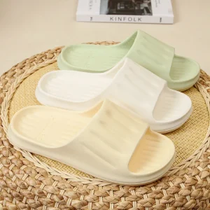 Women’s Breathable Mules for EVA Open Toe Non Slip Thicksole Indoor Home Casual Fashion