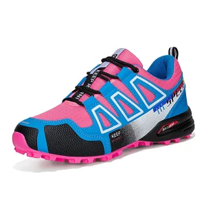 Women’s Breathable Non Slip and Shock Absorbing Outdoor Hiking Shoes Suitable for Trail Running and Cycling