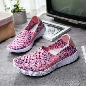 Women’s Breathable Shoes Flats Slip On Casual Shoes