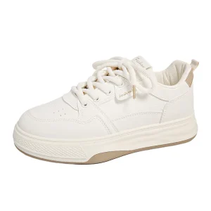 Women’s Breathable White Sneakers Thick-soled Sports Casual Shoes On-trend Ins