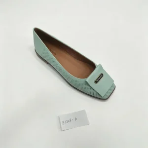 Women’s Business Casual Square Toe Flats Breathable Perforated Slip on Work Shoes for Office Ladies