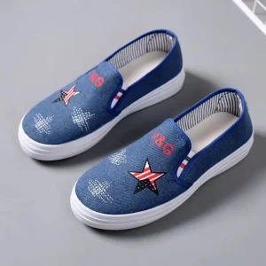 Women’s Canvas Flat Bottomed Casual Trend Versatile Summer Breathable Women’s Shoes