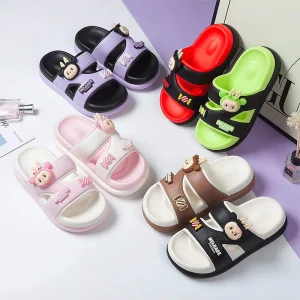 Women’s Cartoon Cute Platform EVA Light Weight Breathable Summer Autumn Thick Soled Height Increasing Outdoor for