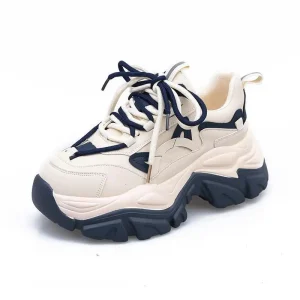 Women’s Casual Autumn Walking Style Shoes Comfortable Soft with Wave Pattern Color Matching