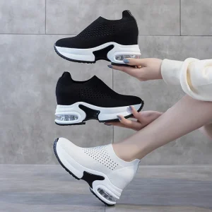 Women’s Casual Breathable Shoes Sports Shoes Walking Sneakers Air Cushion Running Shoes