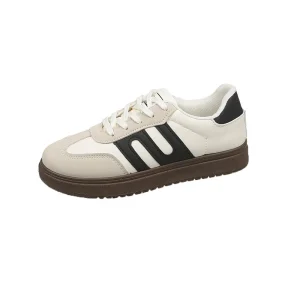 Women’s Casual Breathable Sneaker Cross Border Explosions Lightweight German Training Shoes Soft White Sole All Match Shoes