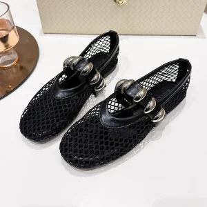 Women’s Casual Clogs & Mules Breathable Flat Summer Shoes with Adjustable Straps