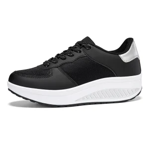 Women’s Casual Comfortable Lace Up Walking Shoes Chunky Beach Vacation Wear Resistant with Anti Slippery Feature