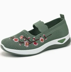 Women’s Casual Fitness Walking Sneakers Comfortable Summer Casual Flat Shoes Mesh Insole EVA Fashionable Outdoor Stock