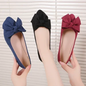 Women’s Casual Flat Shoes Light Ballet Flats Leopard Pattern Slip On Comfortable Ballerina Shoes