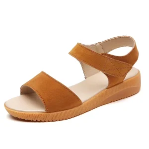 Women’s Casual High Heel Wedge Slides Breathable Anti Slippery Plastic Outsole Recyclable PU Upper Outdoor Quick Dry Spring